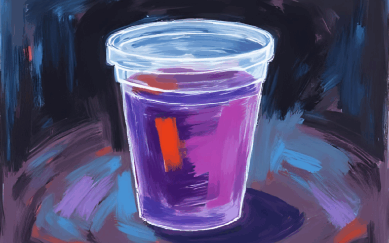 STR Behavioral Health - What is Lean - oil painting of lean in glass