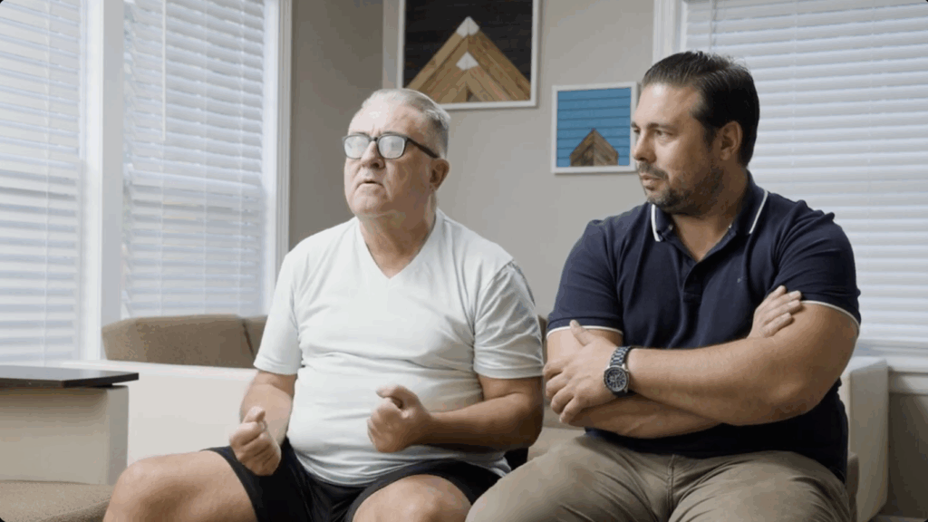 Two alumni from STR Behavioral Health Silver Pines, a treatment center for addiction and mental health disorders, share their recovery testimonial during a video interview.