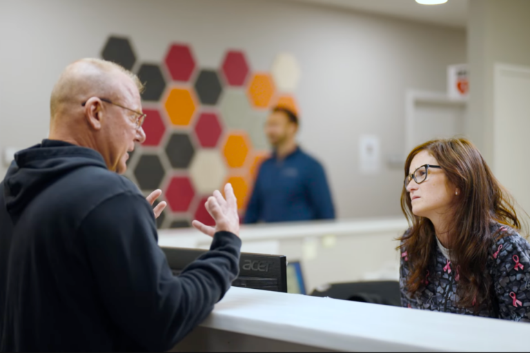 STR Behavioral Health Silver Pines image showing staff talking and this is used for thumbnail of video about Dual Diagnosis treatment