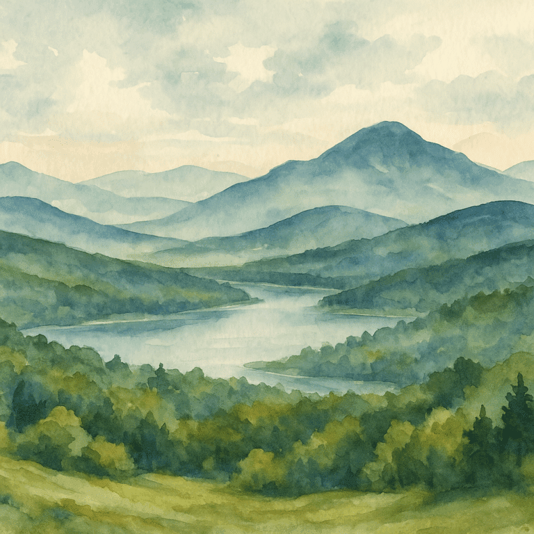 STR Behavioral Health - Featured Image- Watercolor of Pocono Mountains