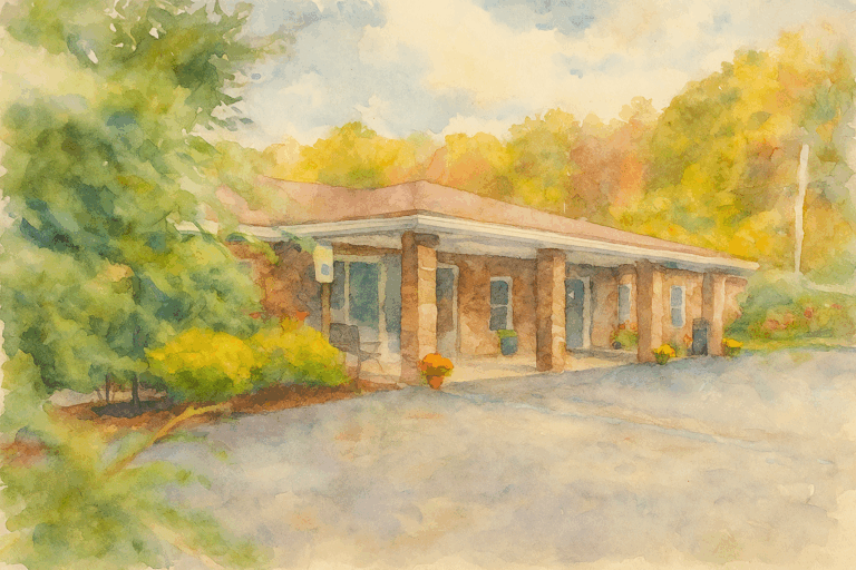 STR Silver Pines - Watercolor of facility