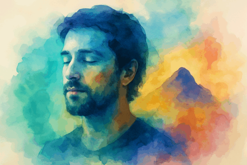 STR Behavioral Health - Featured Image - Abstract painting of young man