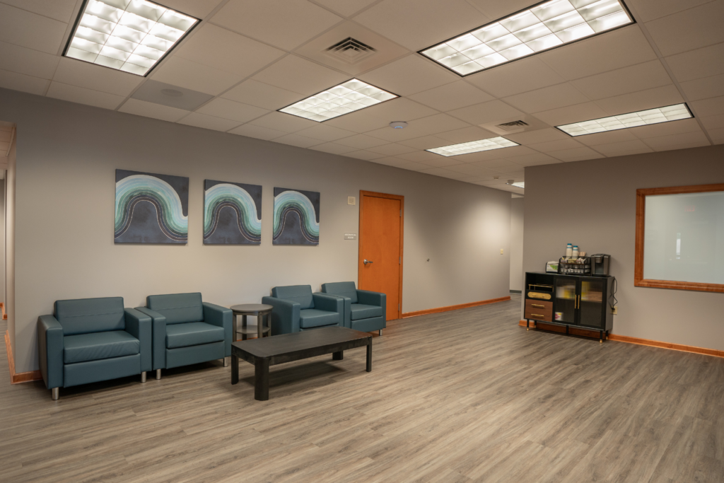 Waiting area and communal at STR Harrisburg outpatient center